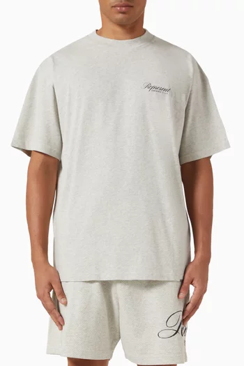 Owners’ Club Script T-shirt in Cotton