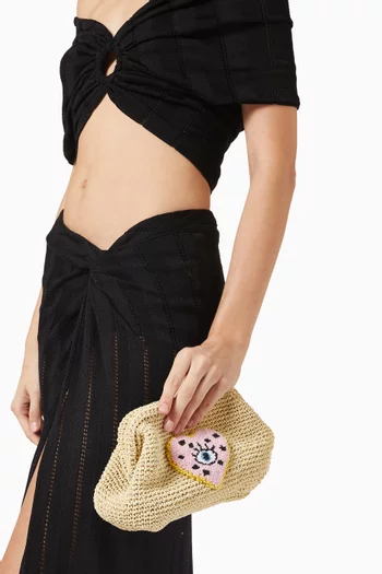 Punch Clutch in Raffia