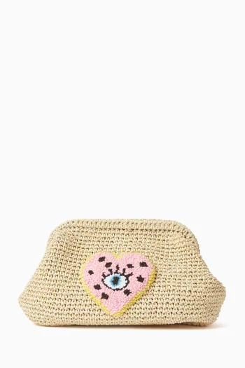 Punch Clutch in Raffia