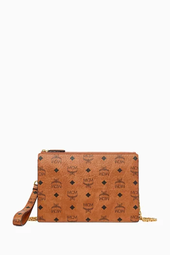 Small Aren Chain Pouch in Visetos Canvas