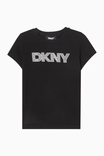 تي شيرت بشعار الماركة قطن