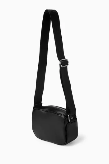 Logo Crossbody Bag in Faux Leather