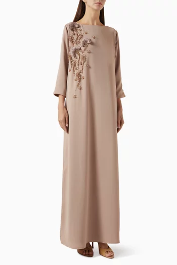 Floral Embellished Kaftan