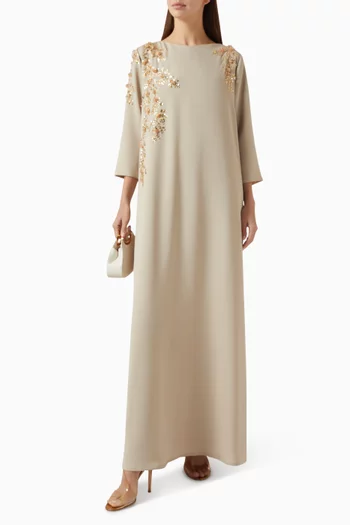 Floral Embellished Kaftan