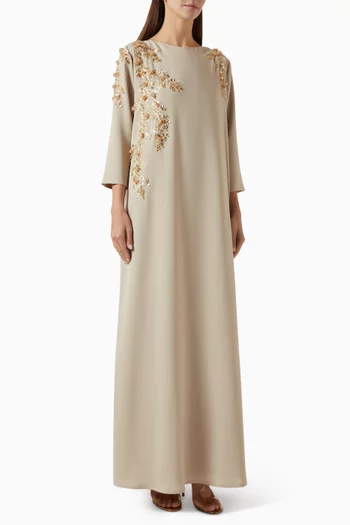 Floral Embellished Kaftan