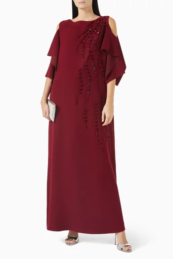 Embellished Cut-out Kaftan
