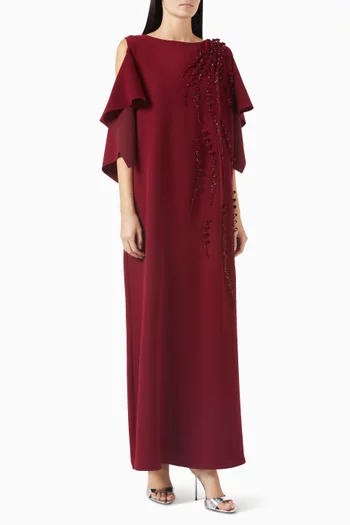 Embellished Cut-out Kaftan