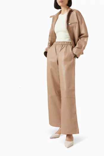 بنطال فيول جلد