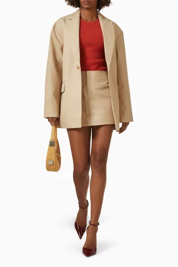 جاكيت رامبيج بقصة فضفاضة قطن