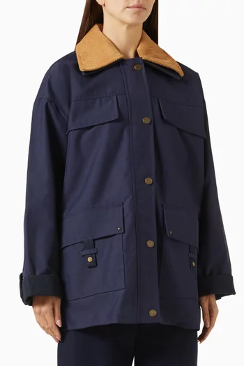 Hugues Pocket Jacket in Cotton-blend