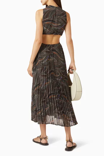Gigi Halterneck Midi Dress
