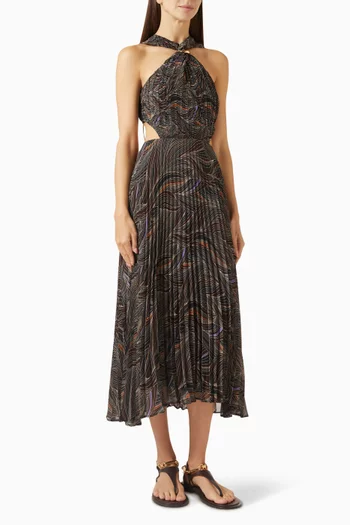 Gigi Halterneck Midi Dress