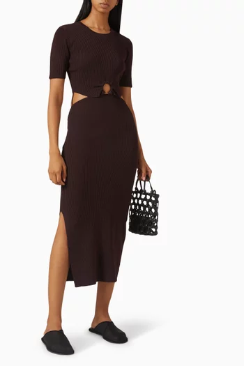 Lovell Midi Dress in Knit