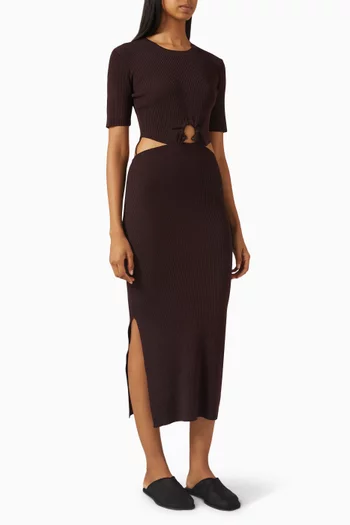 Lovell Midi Dress in Knit