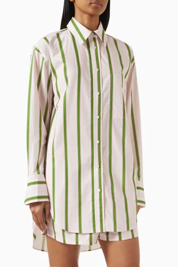 Buddy Stripe Shirt in Cotton-poplin