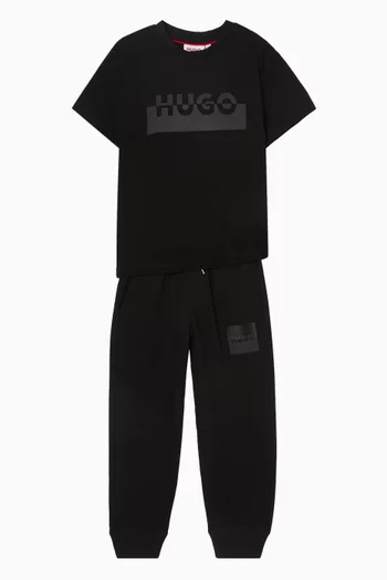 Logo Sweatpants in Cotton Blend