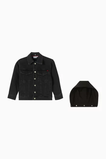 Hooded Jacket in Denim