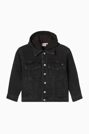 Hooded Jacket in Denim