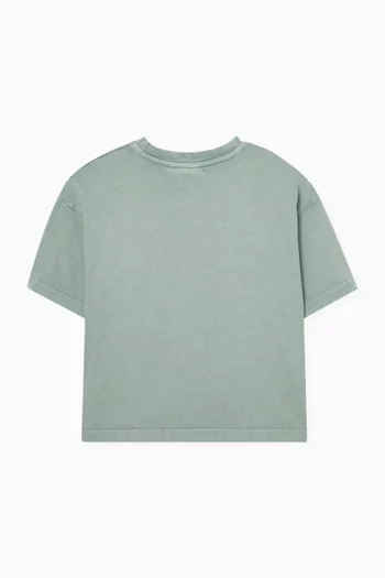 تي شيرت بشعار الماركة قطن عضوي