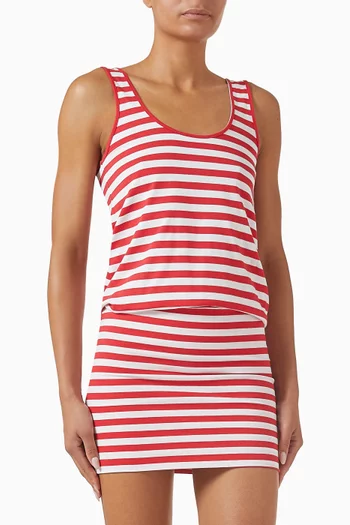 Kuss Striped Mini Dress