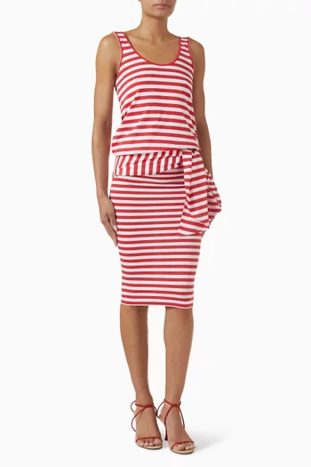 Lola Striped Midi Dress