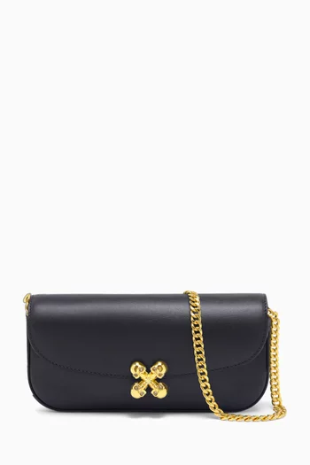 حقيبة سكل فلاور صغيرة جلد عجل