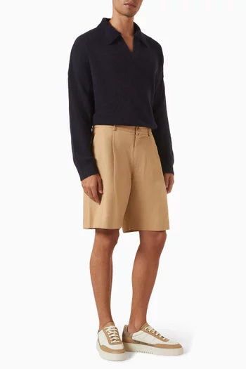 سترة أتيكاس بفتحة رقبة مفتوحة مزيج ألباكا