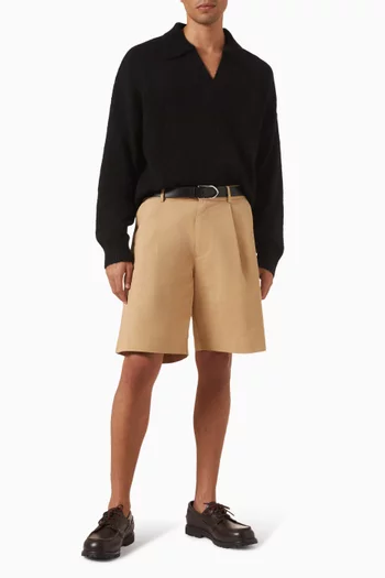 سترة أتيكاس بفتحة رقبة مفتوحة مزيج ألباكا