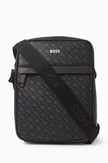 Zair Reporter Crossbody Bag in Coated Canvas