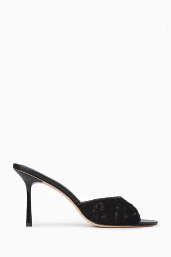 Samara 90 Mules in Lace