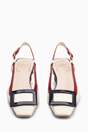 Belle Vivier Slingback 45 Pumps in Patent Leather