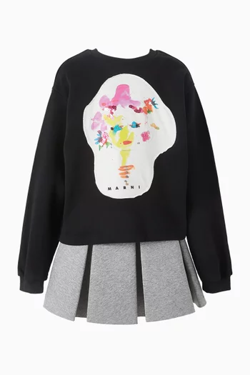 Flounced Mini Skirt