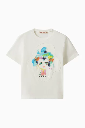 Flower Patch T-shirt in Cotton-jersey