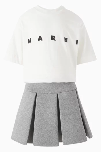 تي شيرت بطبعة شعار الماركة قطن جيرسيه