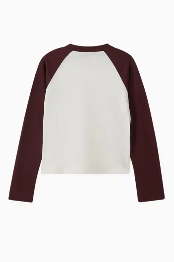 Sequins Logo T-shirt in Cotton-jersey