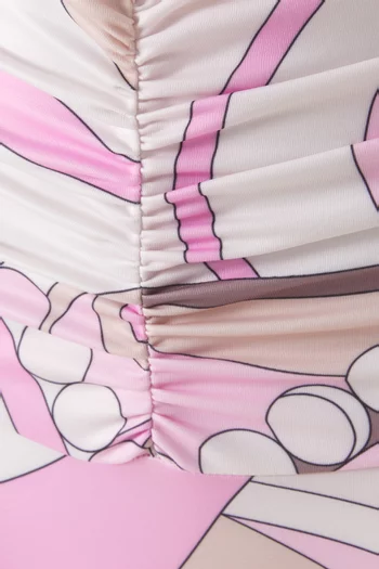 Hibiscus Ruched Bikini Briefs