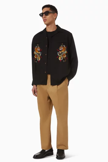 بنطال شينو بطيّة مزدوجة