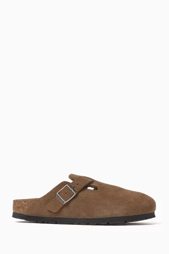 Boston Clog Sandals in Suede