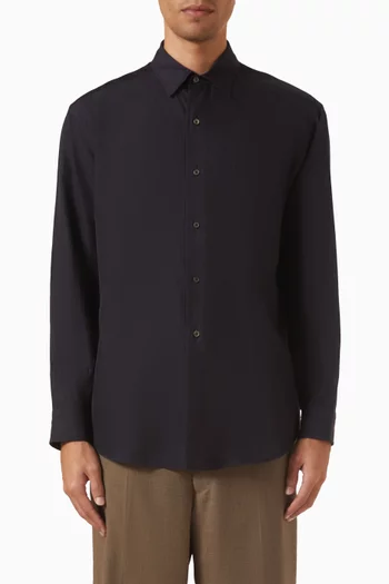 Collared Shirt in Cotton-silk
