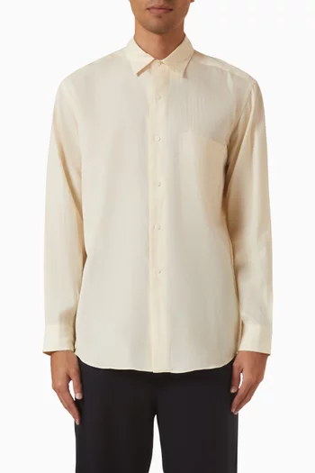 Collared Shirt in Cotton-silk
