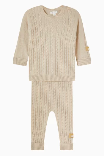 Cable Stitch Jumper in Cashmere