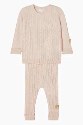 Cable Stitch Jumper in Cashmere