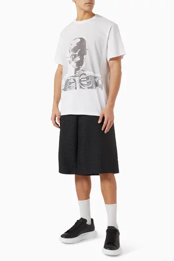 Skeleton print T-shirt in Cotton-jersey
