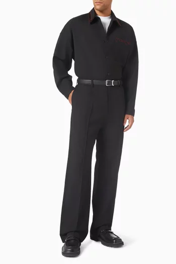 Wide-leg Pants in Wool