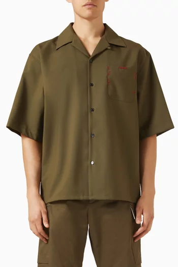 قميص بولينغ صوف بكر