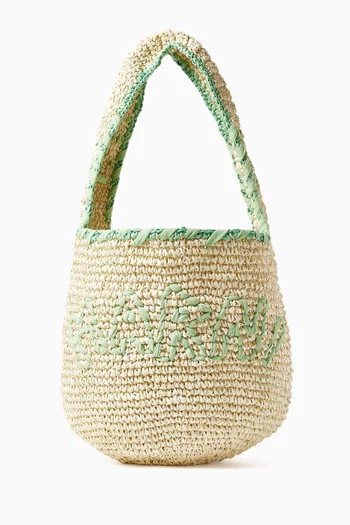 Scrunchie Hobo Bag in Raffia