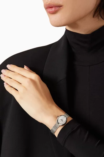 Sammy Quartz Watch in Stainless Steel, 22mm