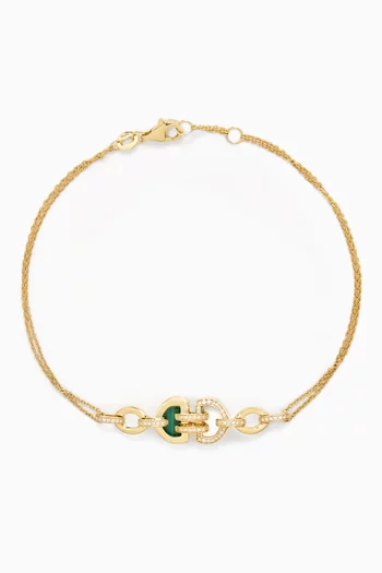 Dome Art Deco Bracelet in 18kt Yellow Gold