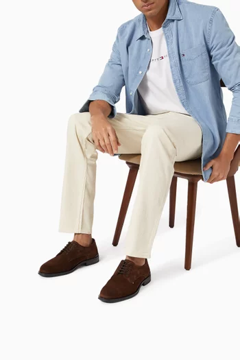 Derby Shoes in Suede