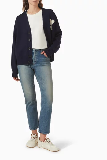 تي شيرت بشعار الماركة كبير قطن